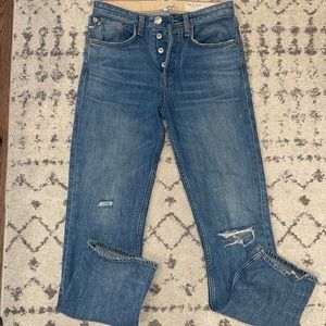 Rag & Bone Nina high rise ankle straight